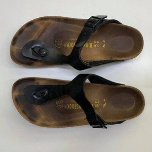 Birkenstock Gizeh - Black Patent - Women's 7.5 (EU 39)